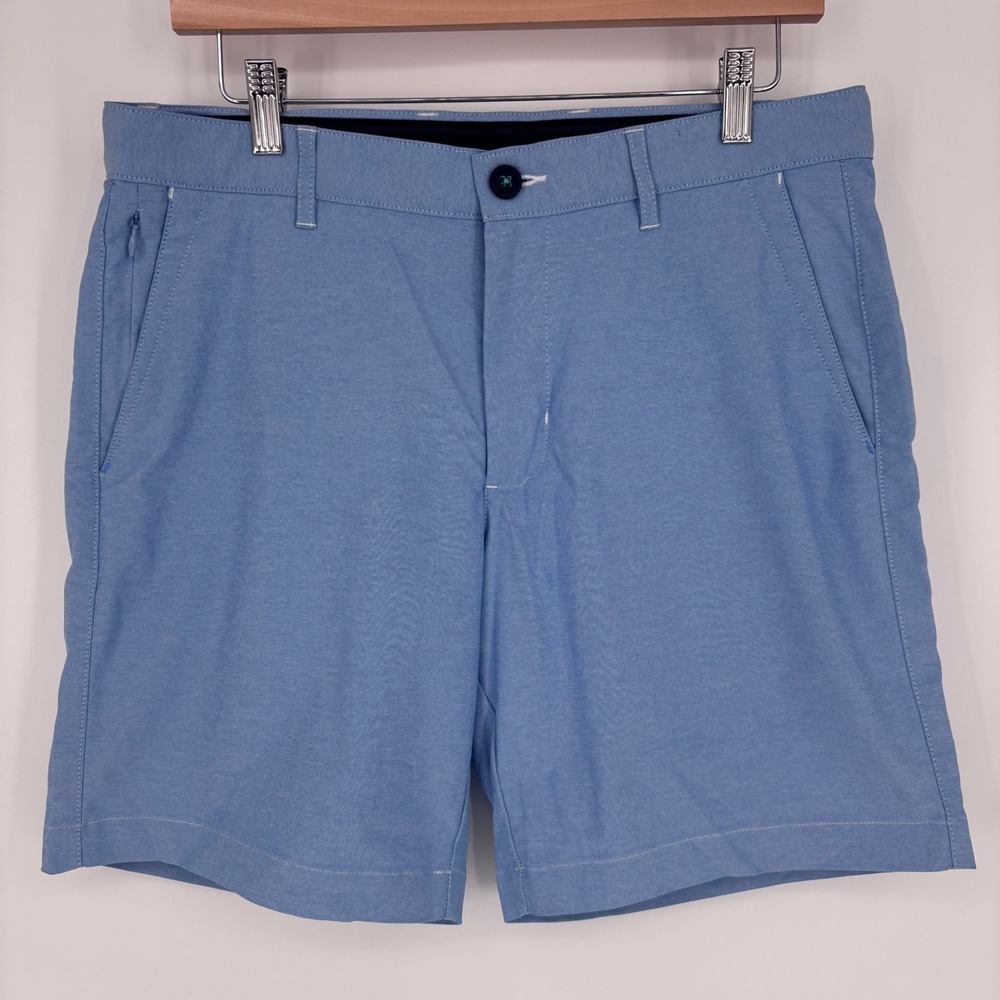 Tommy Bahama Performance Shorts Mens 33 Blue Chino Coastal Vacation Golf